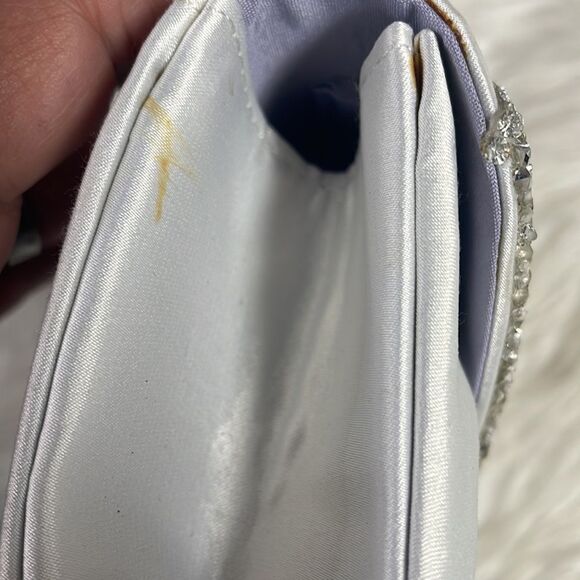 Vintage White Evening Clutch Bag - Picture 7 of 8